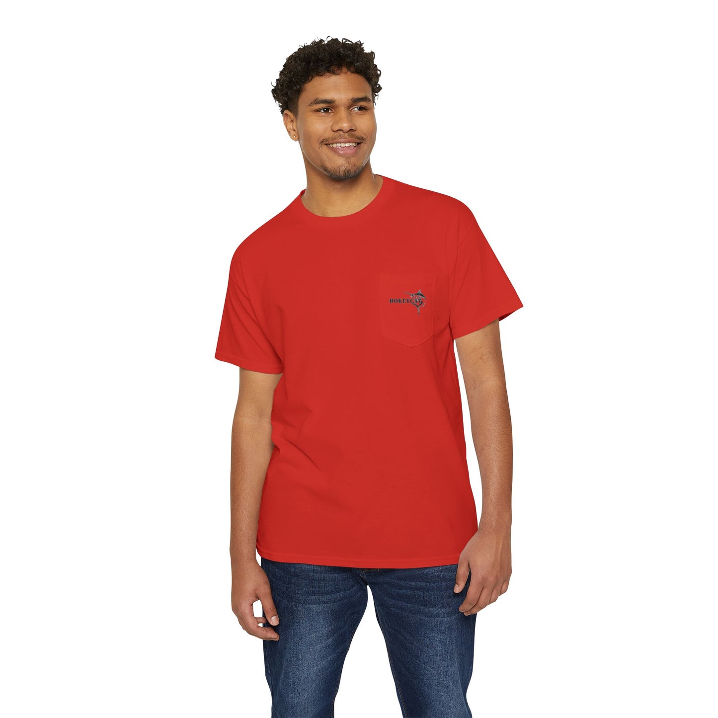 BokeyCat Unisex Heavy Cotton Pocket Tee