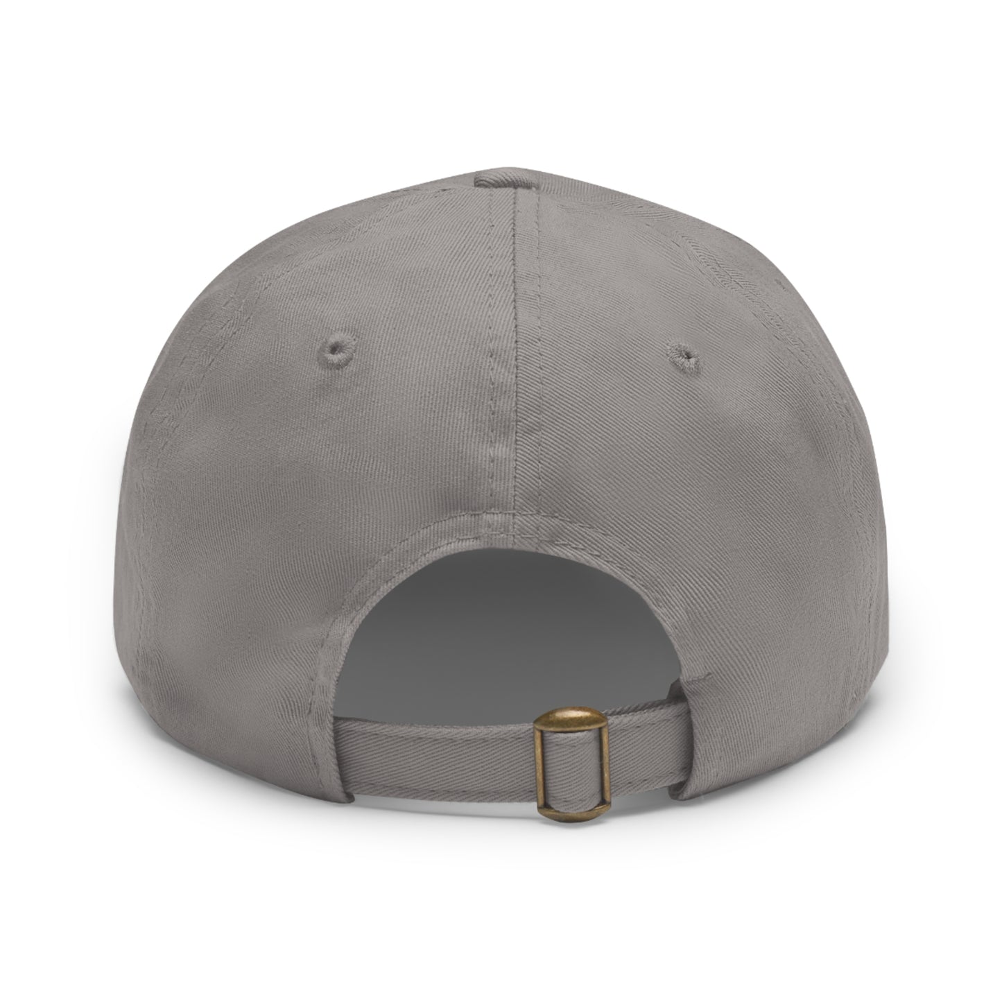 BokeyCat Dad Hat with Leather Patch (Round)