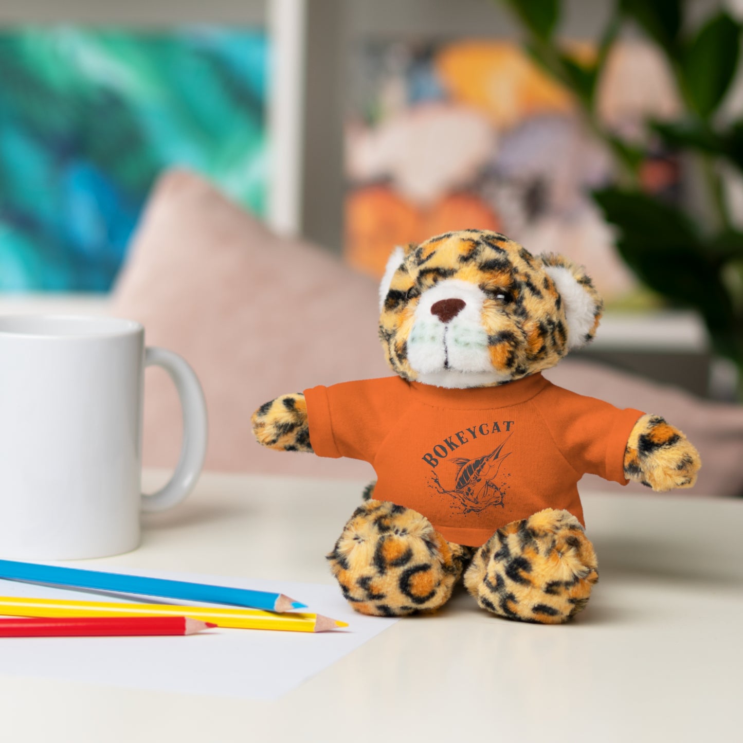 BokeyCat Stuffed Animals w Tee Shirt