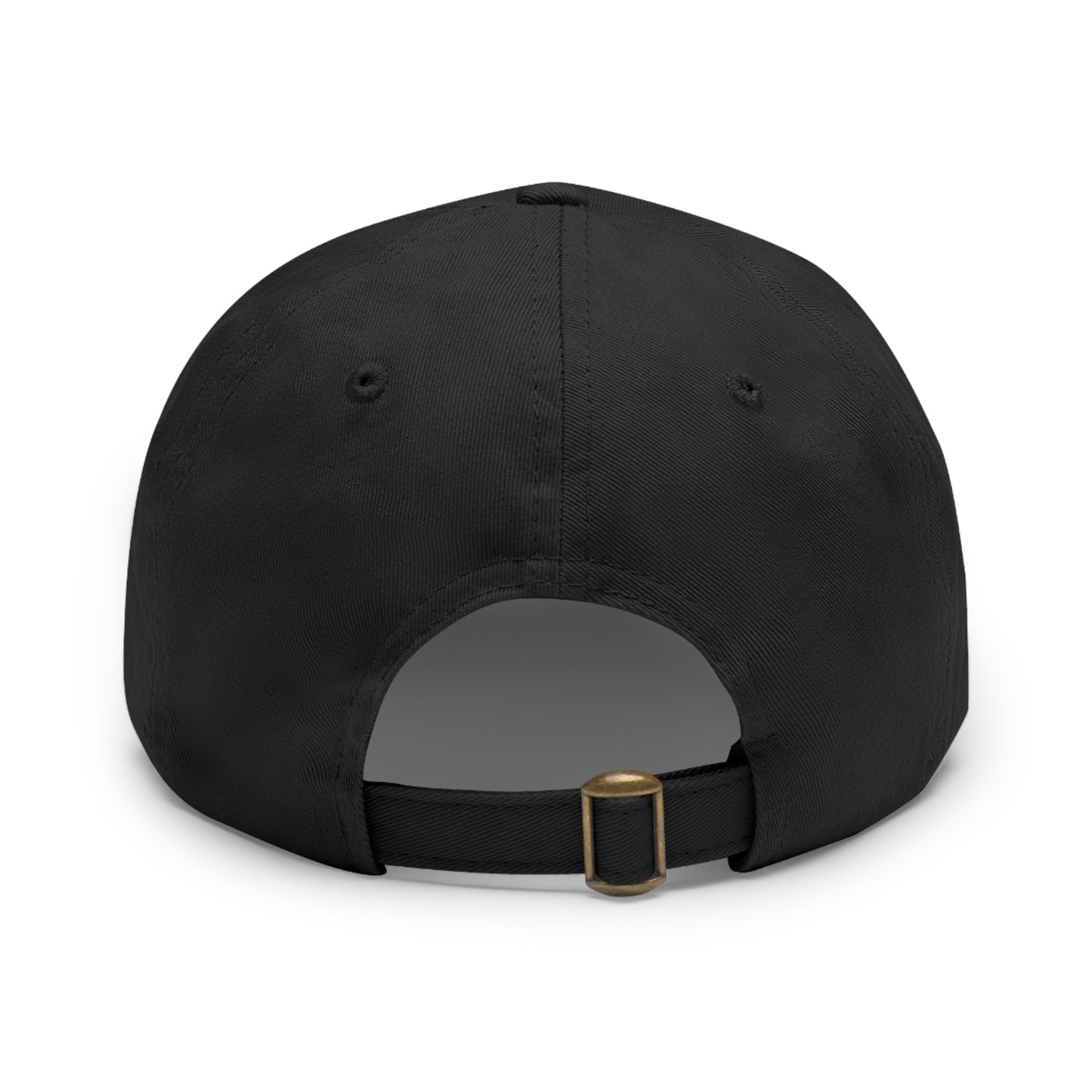 BokeyCat Dad Hat with Leather Patch (Round)