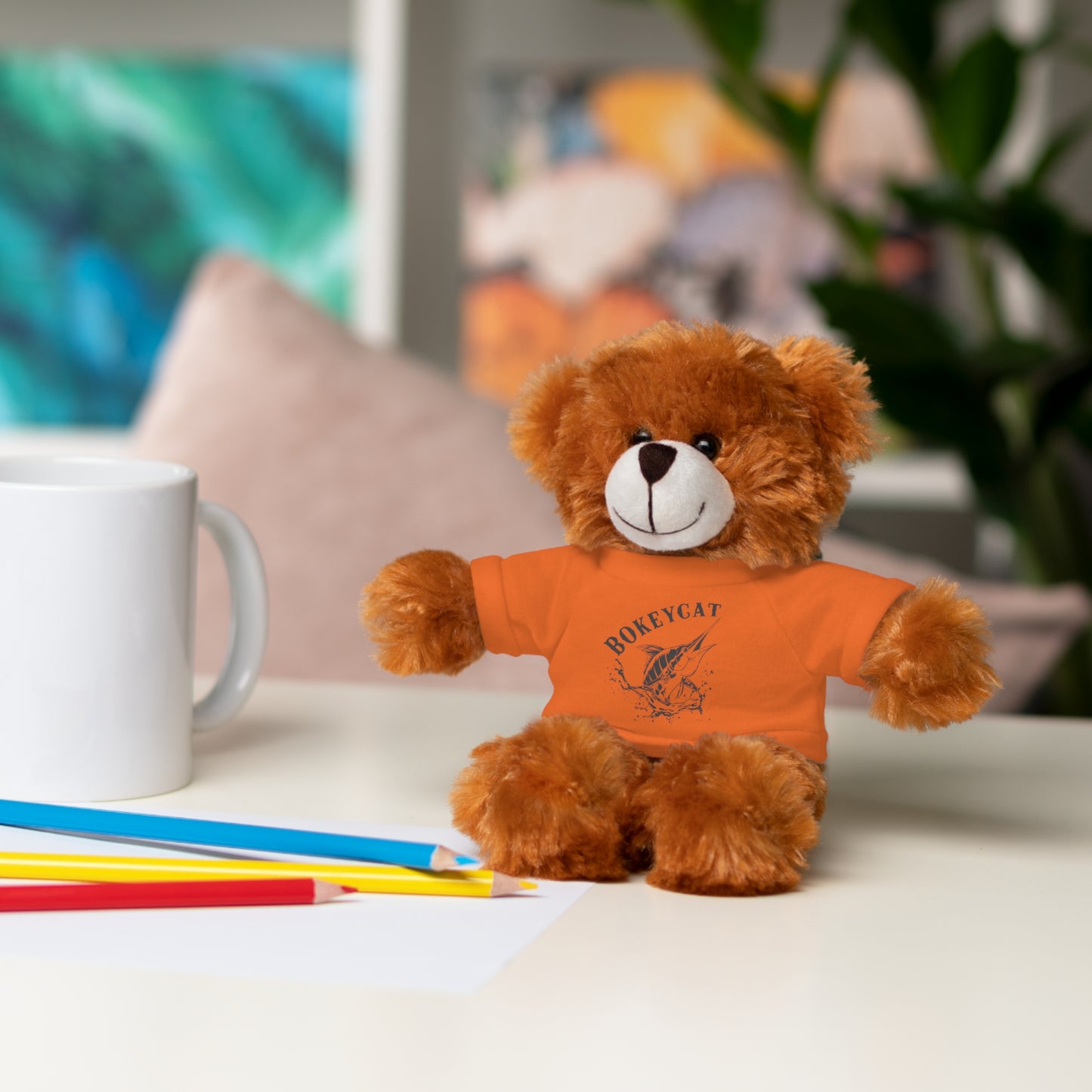 BokeyCat Stuffed Animals w Tee Shirt