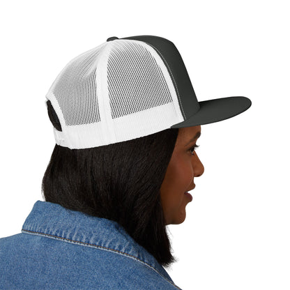 BokeyCat 5 Panel Trucker Cap  Embroidery Logo