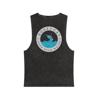 BokeyCat Unisex Stonewash Tank Top