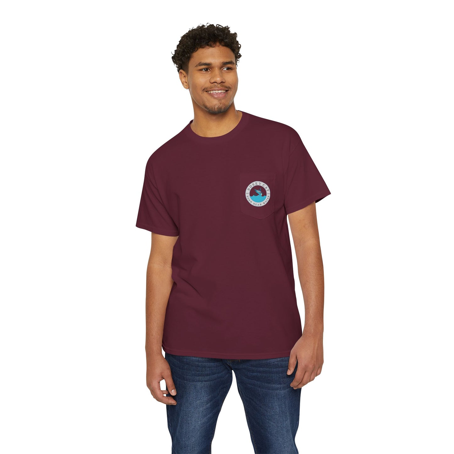 BokeyCat Unisex Heavy Cotton Pocket Tee