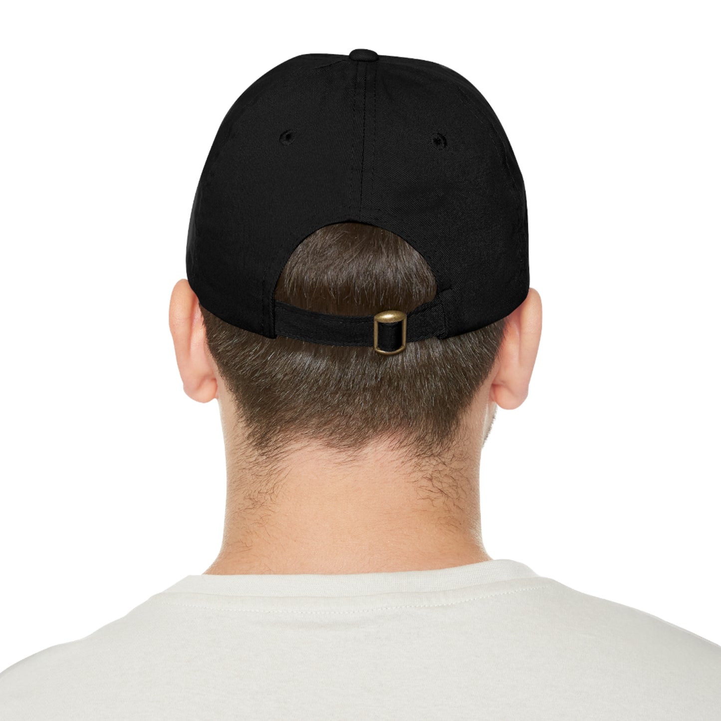 BokeyCat Dad Hat with Leather Patch (Round)