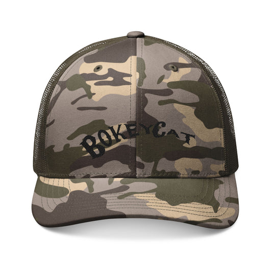 BokeyCat Camouflage Trucker Hat
