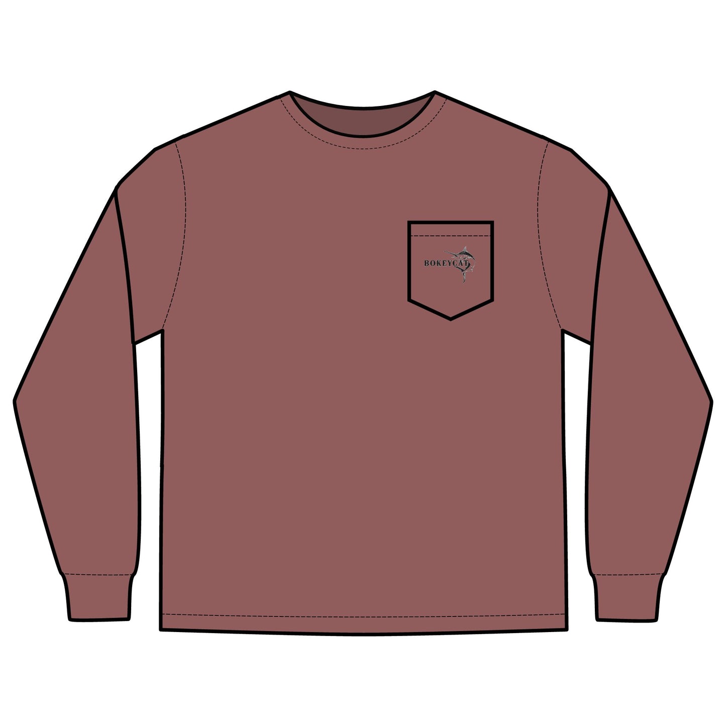 BokeyCat  Long Sleeve Pocket T-Shirt