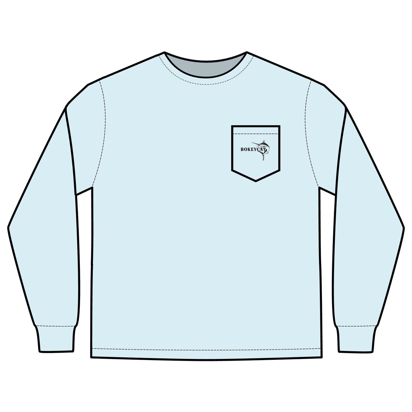 BokeyCat  Long Sleeve Pocket T-Shirt
