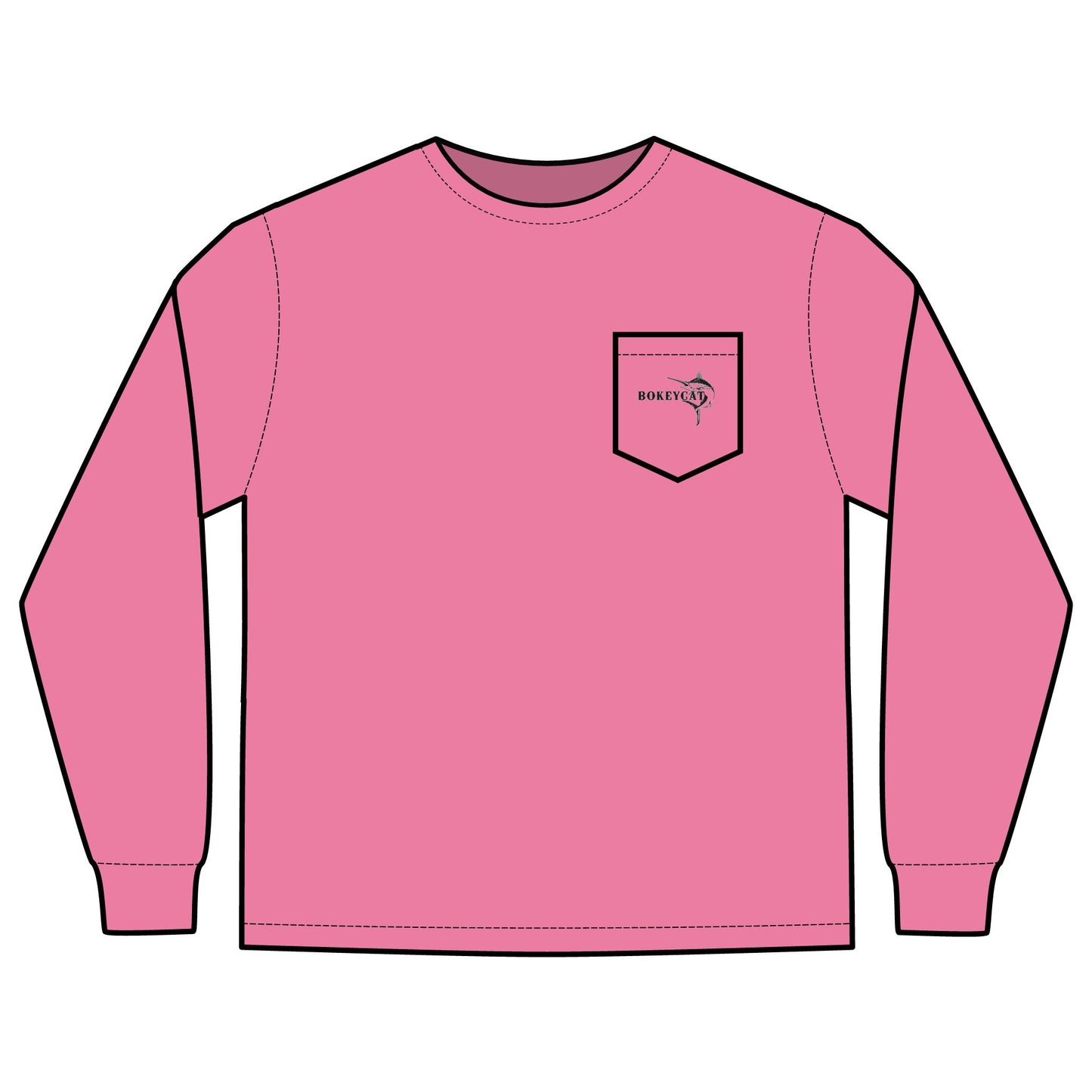 BokeyCat  Long Sleeve Pocket T-Shirt