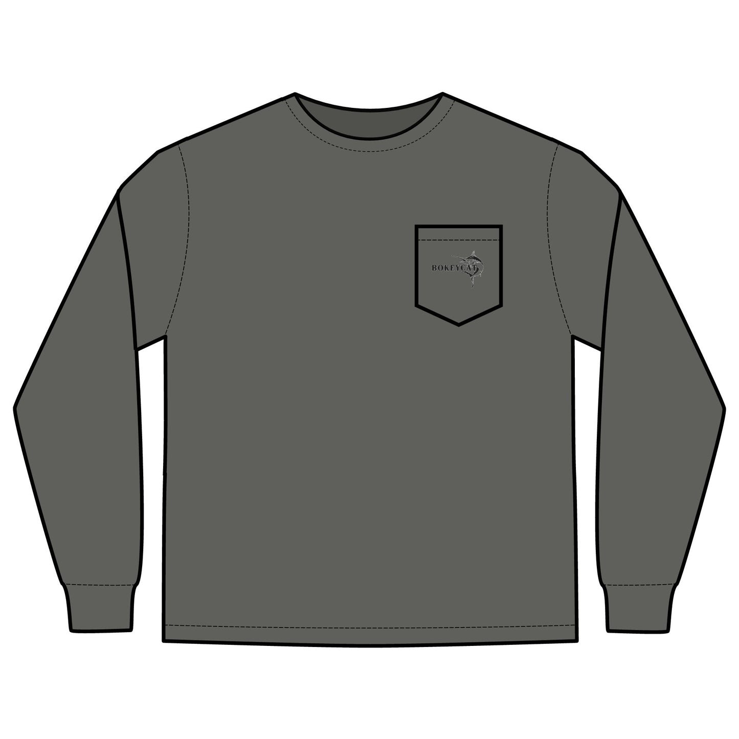 BokeyCat  Long Sleeve Pocket T-Shirt