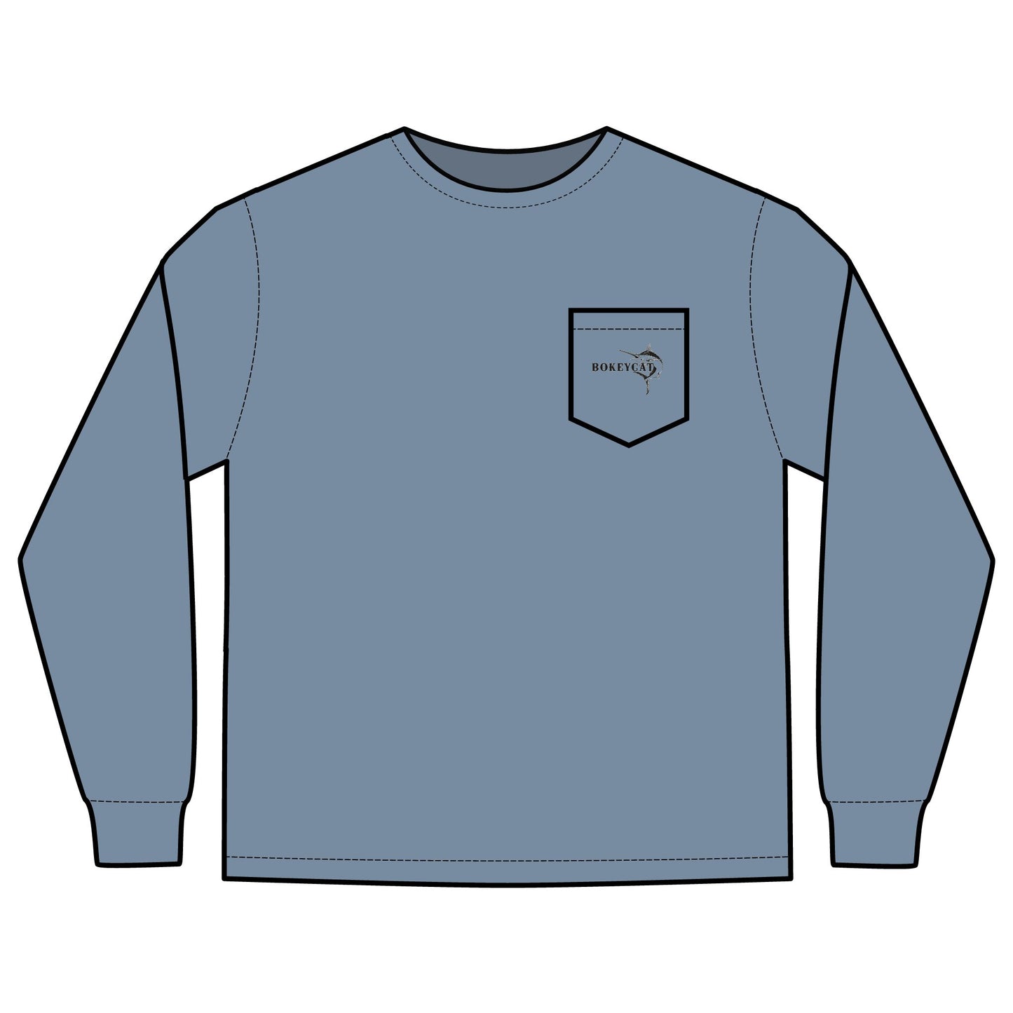 BokeyCat  Long Sleeve Pocket T-Shirt