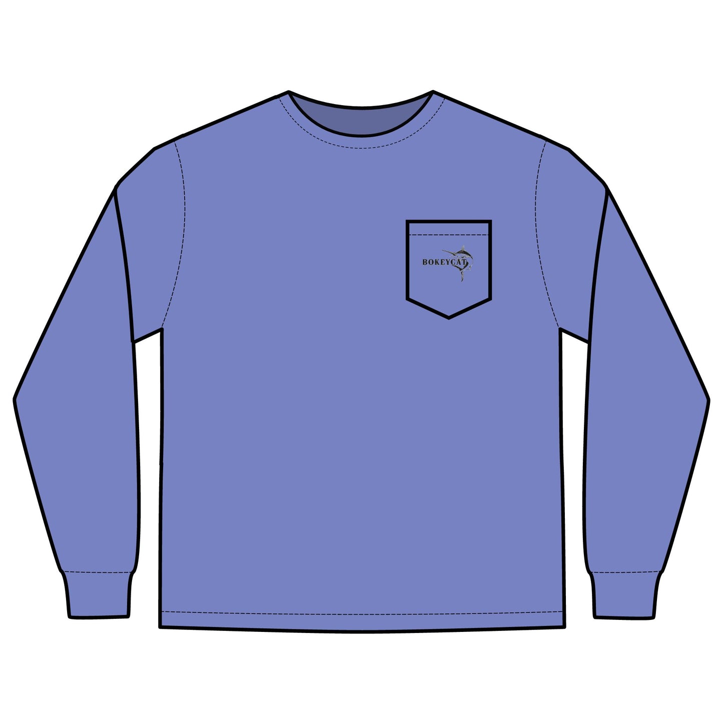 BokeyCat  Long Sleeve Pocket T-Shirt