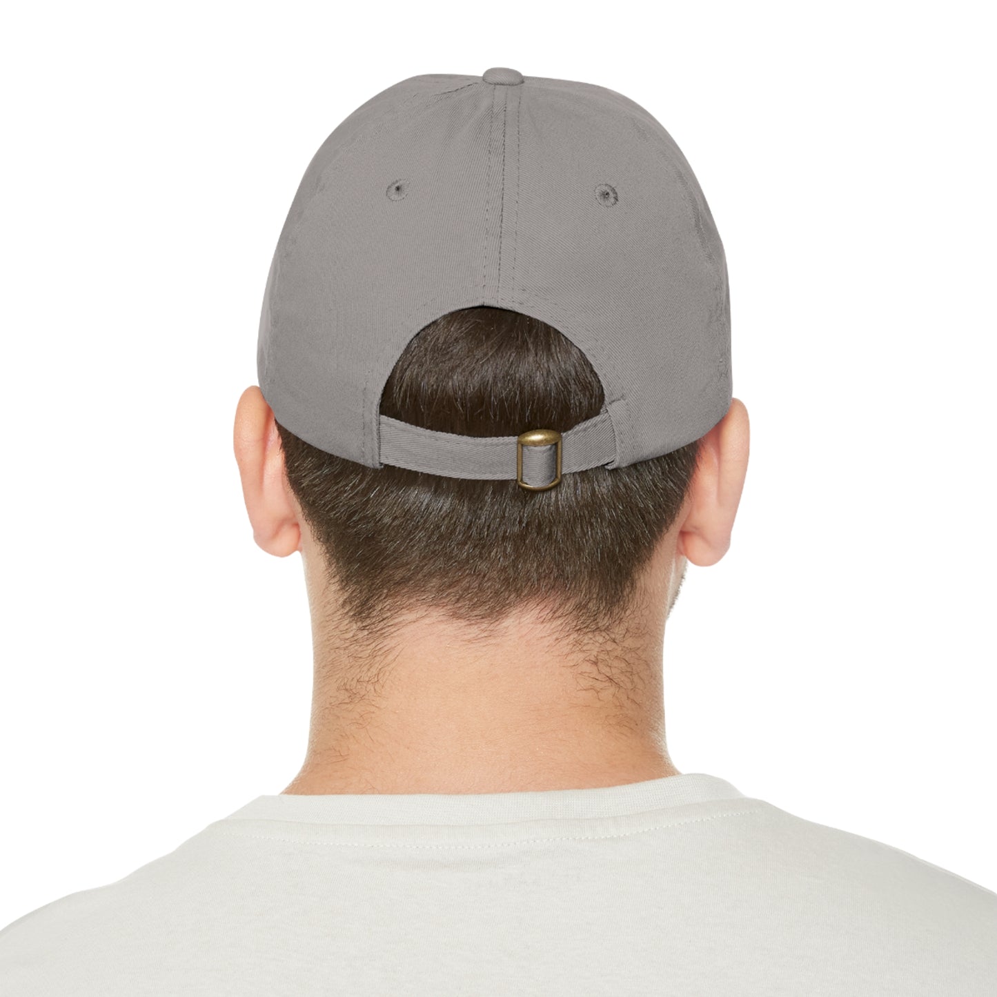 BokeyCat Dad Hat with Leather Patch (Round)