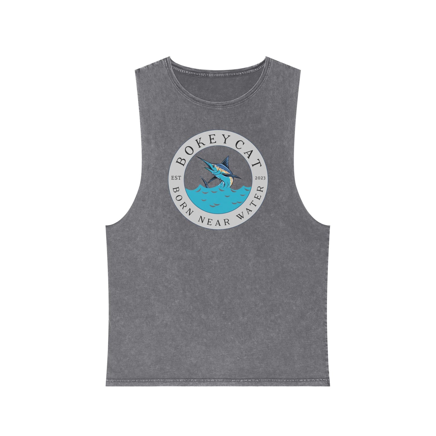 BokeyCat Unisex Stonewash Tank Top