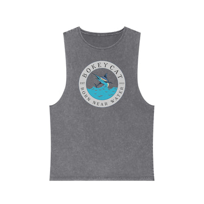 BokeyCat Unisex Stonewash Tank Top
