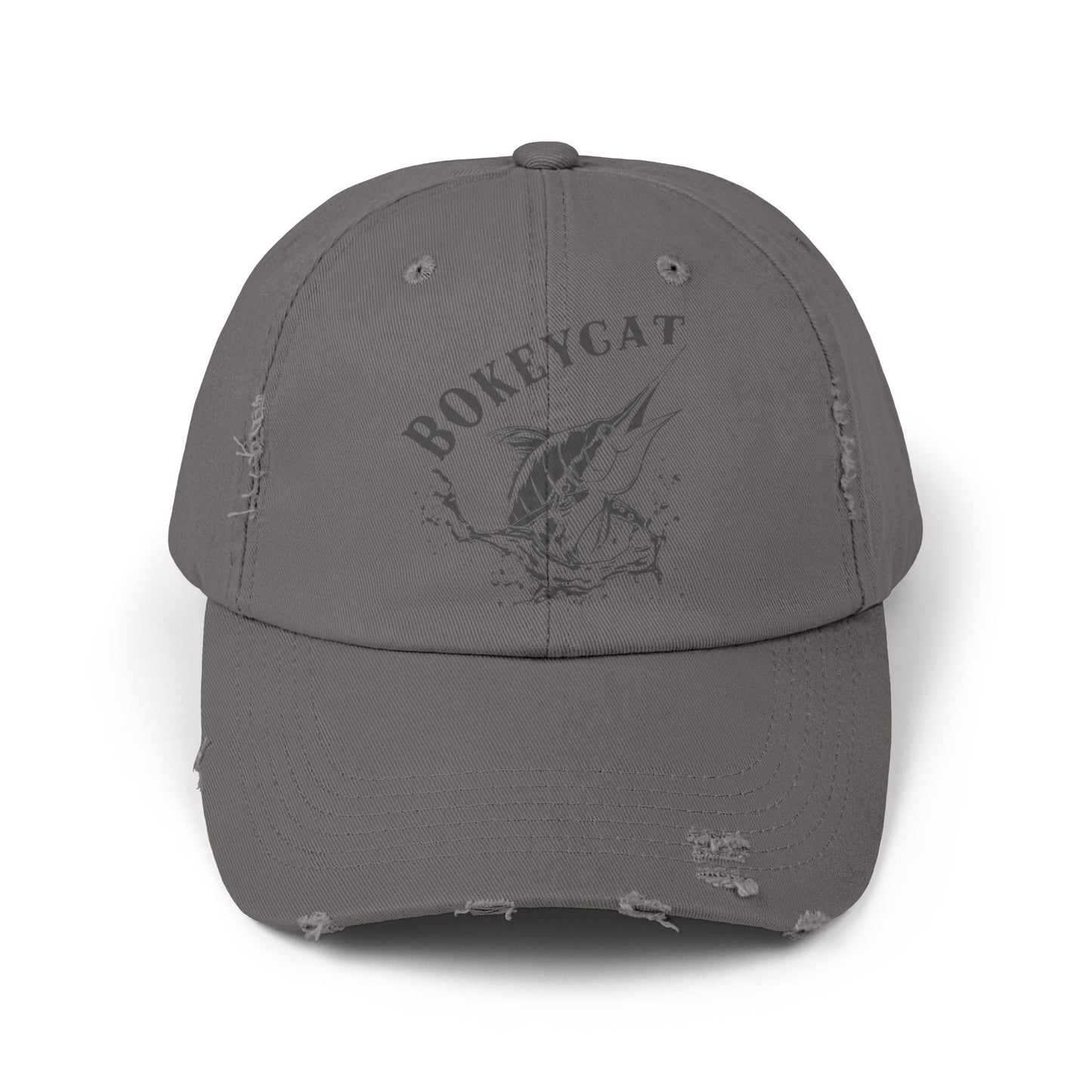 BokeyCat Unisex Distressed Cap