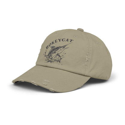 BokeyCat Unisex Distressed Cap