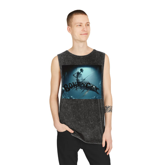 BokeyCat Unisex Stonewash Tank Top