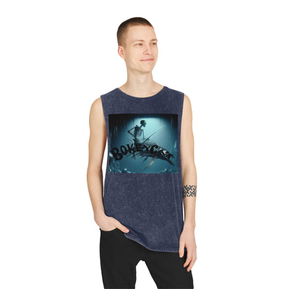 BokeyCat Unisex Stonewash Tank Top