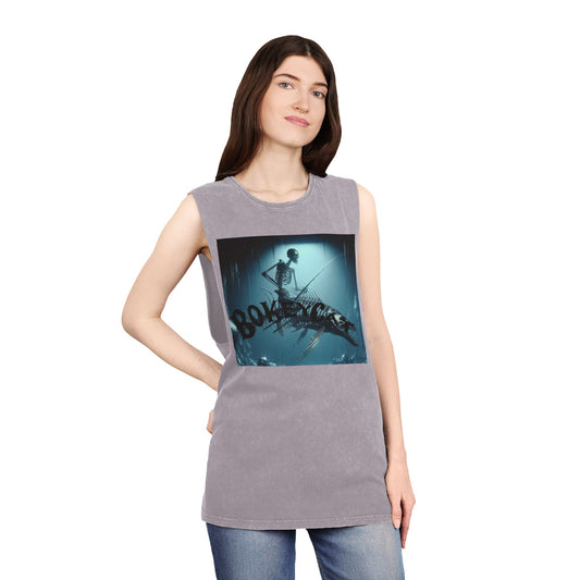 BokeyCat Unisex Stonewash Tank Top