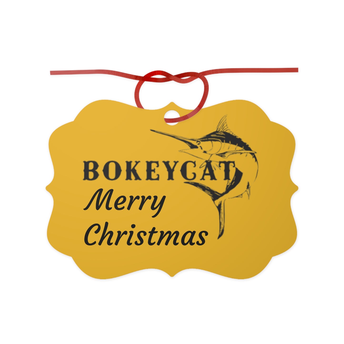 BokeyCat Aluminum Ornaments, 1pc