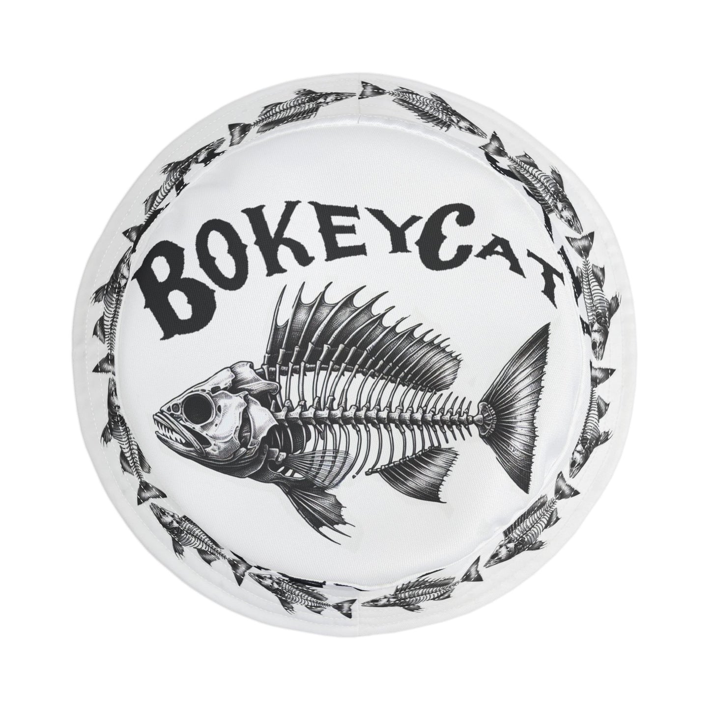 BokeyCat Bones Bucket Hat. Price reduced to offset shipping cost.
