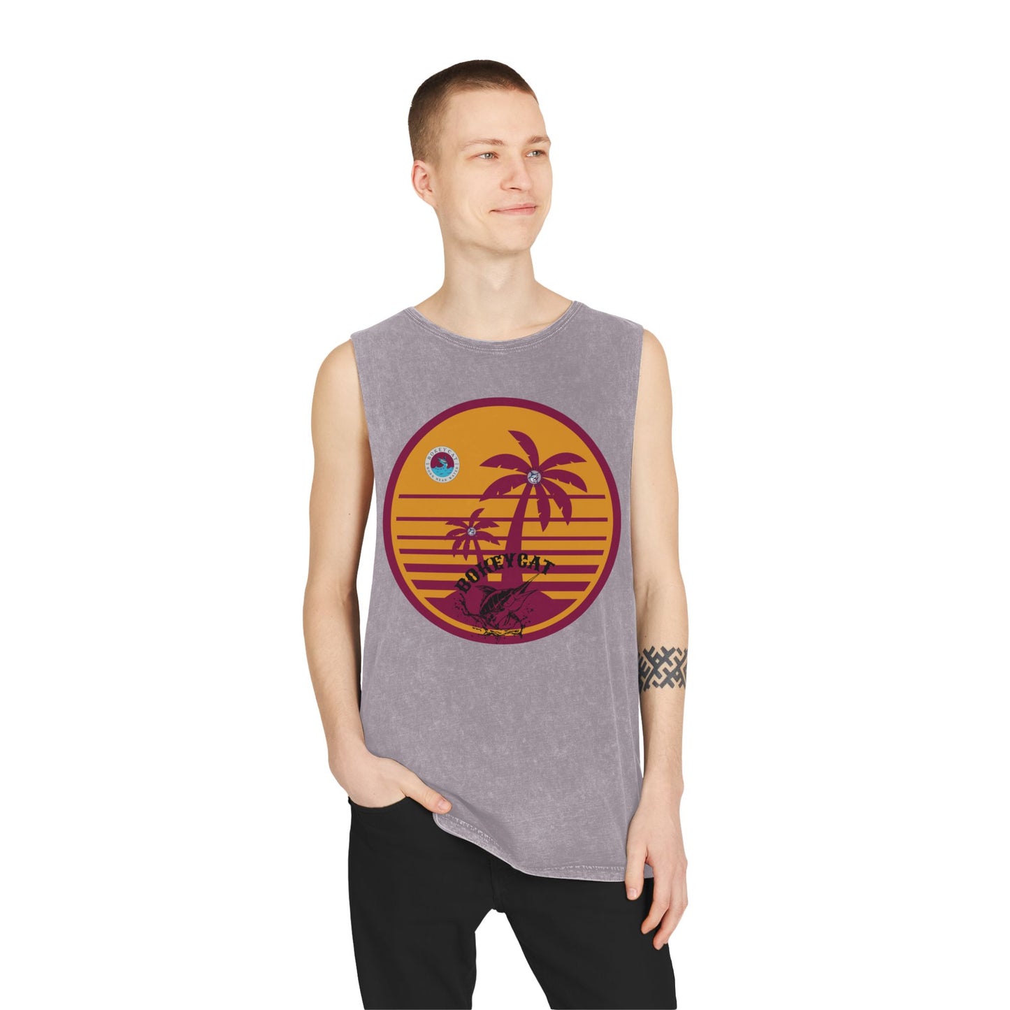 BokeyCat Unisex Stonewash Tank Top