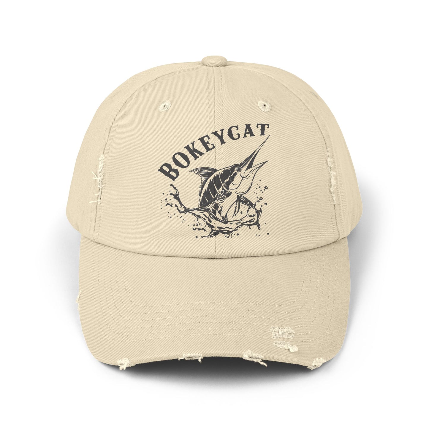 BokeyCat Unisex Distressed Cap