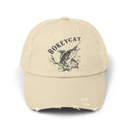 BokeyCat Unisex Distressed Cap
