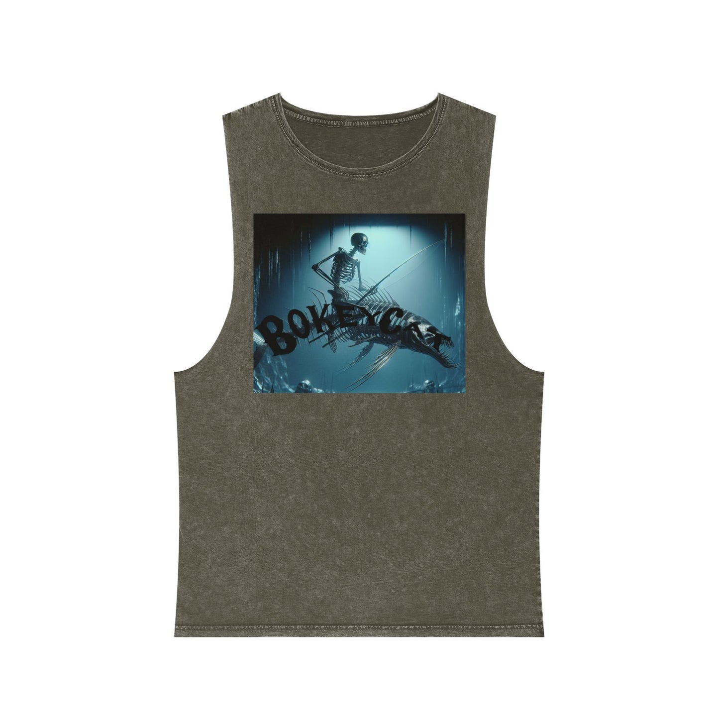 BokeyCat Unisex Stonewash Tank Top
