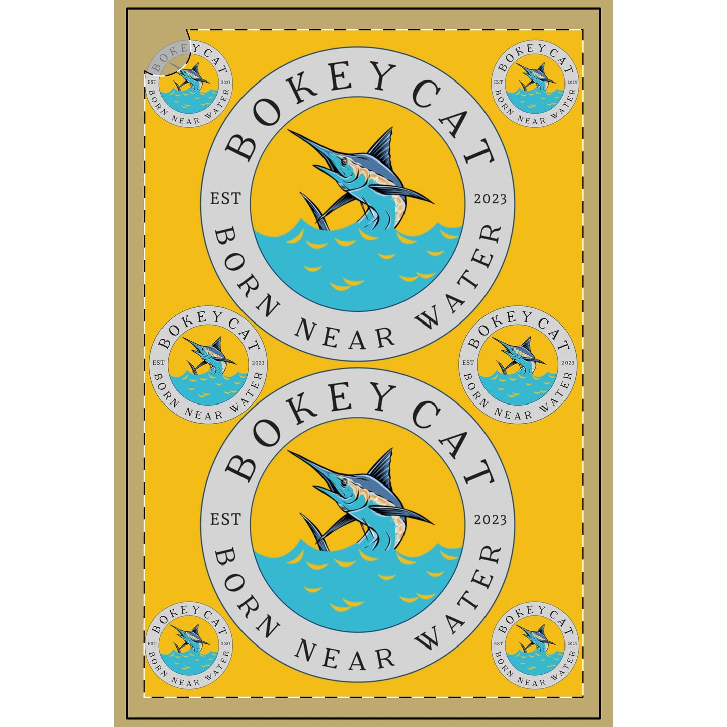 BokeyCat Golf Towel