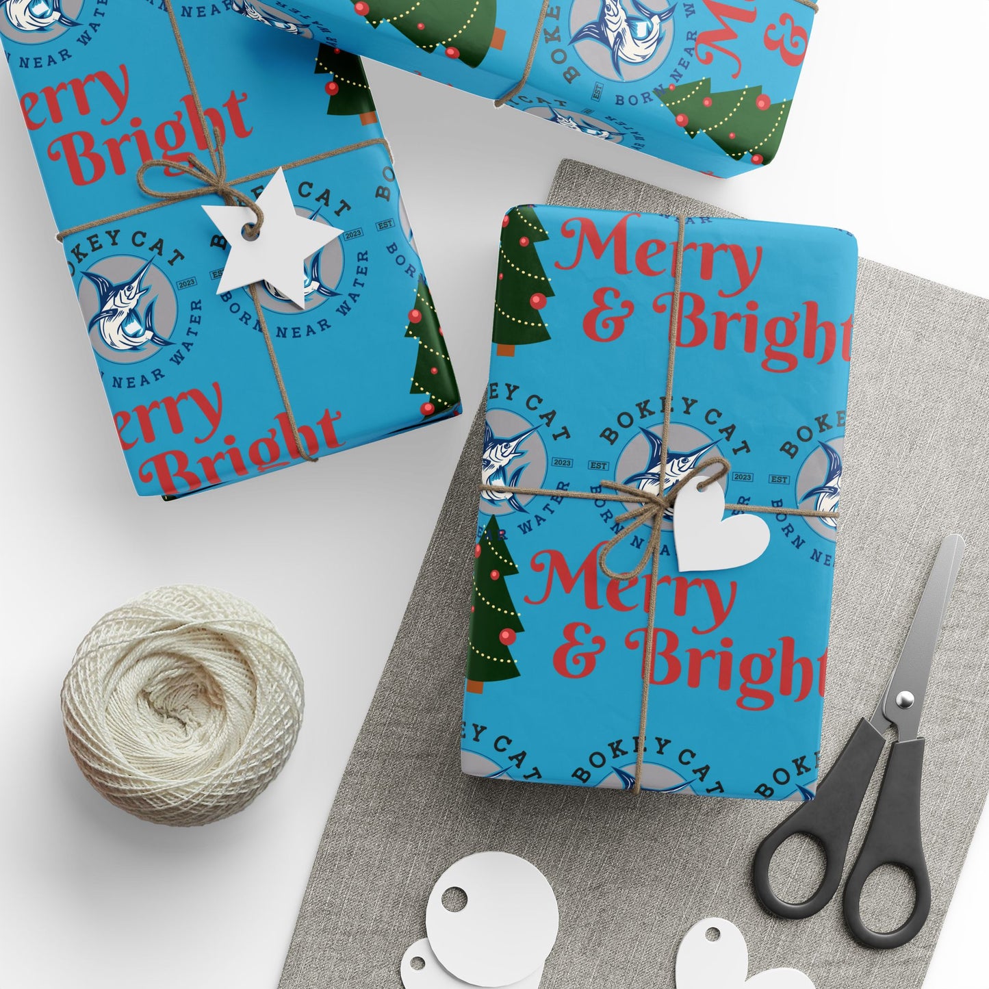 BokeyCat  Christmas Wrapping Paper