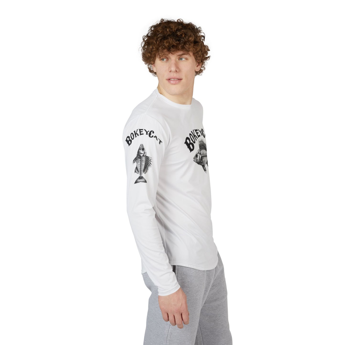 BokeyCat Bones Men's Long Sleeve Shirt  UV Protection