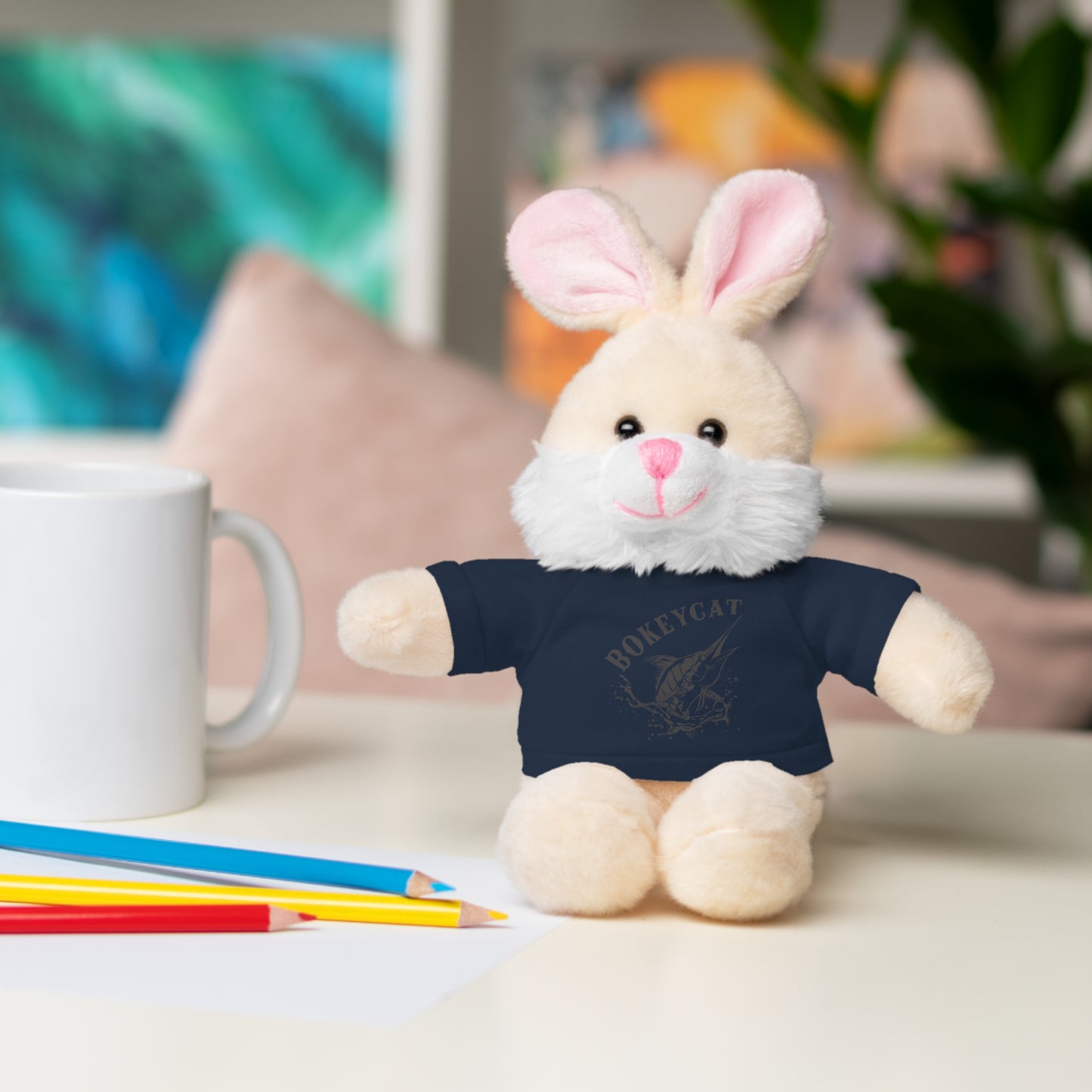 BokeyCat Stuffed Animals w Tee Shirt