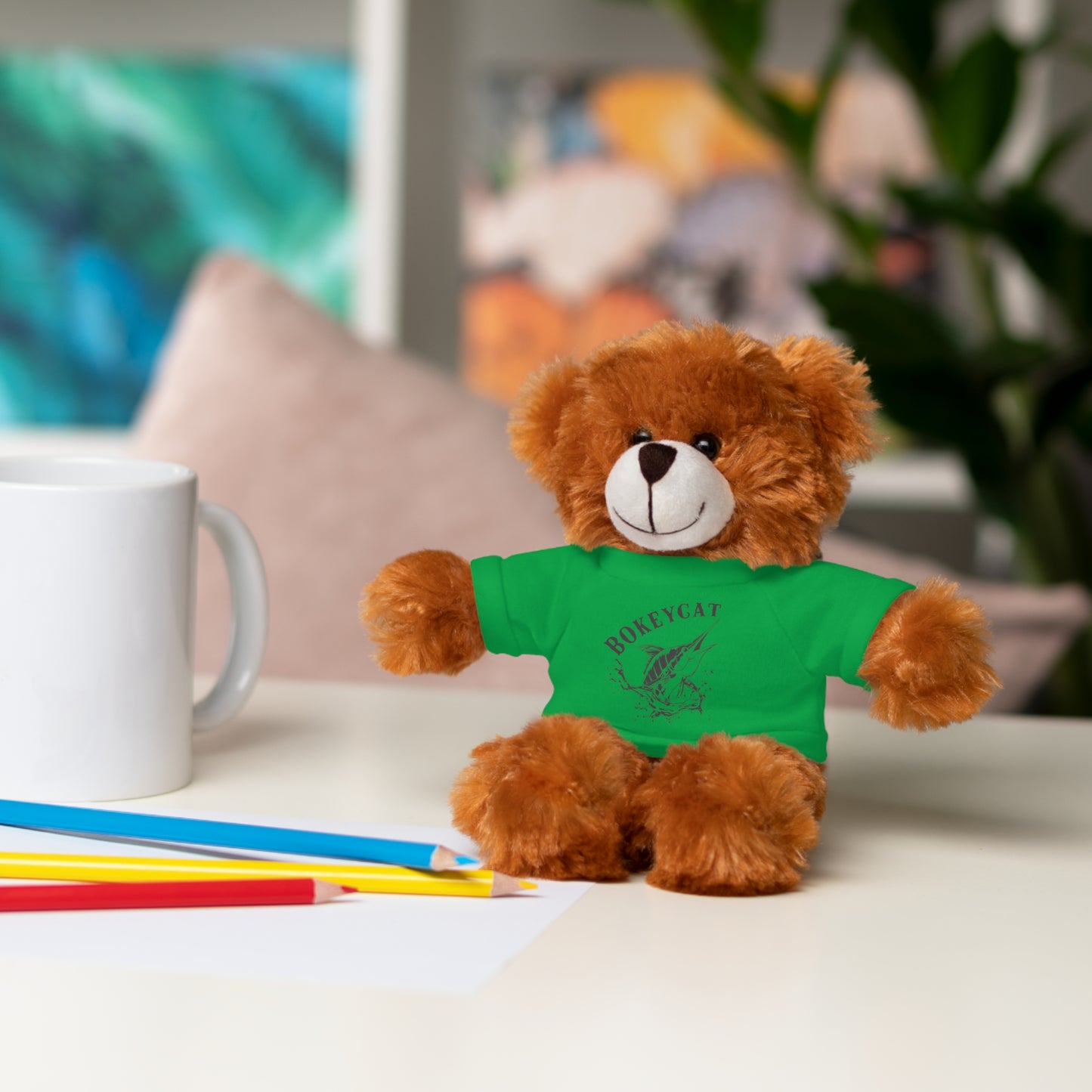 BokeyCat Stuffed Animals w Tee Shirt