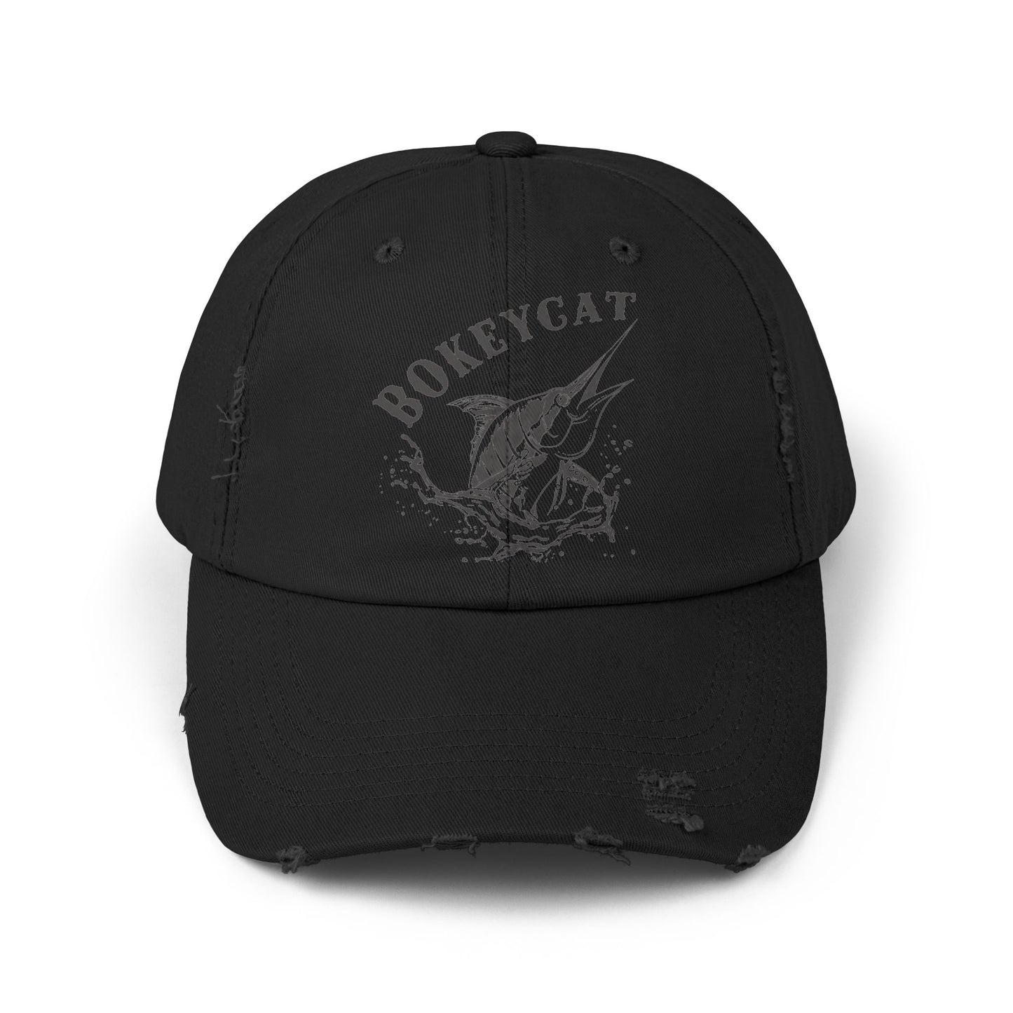 BokeyCat Unisex Distressed Cap