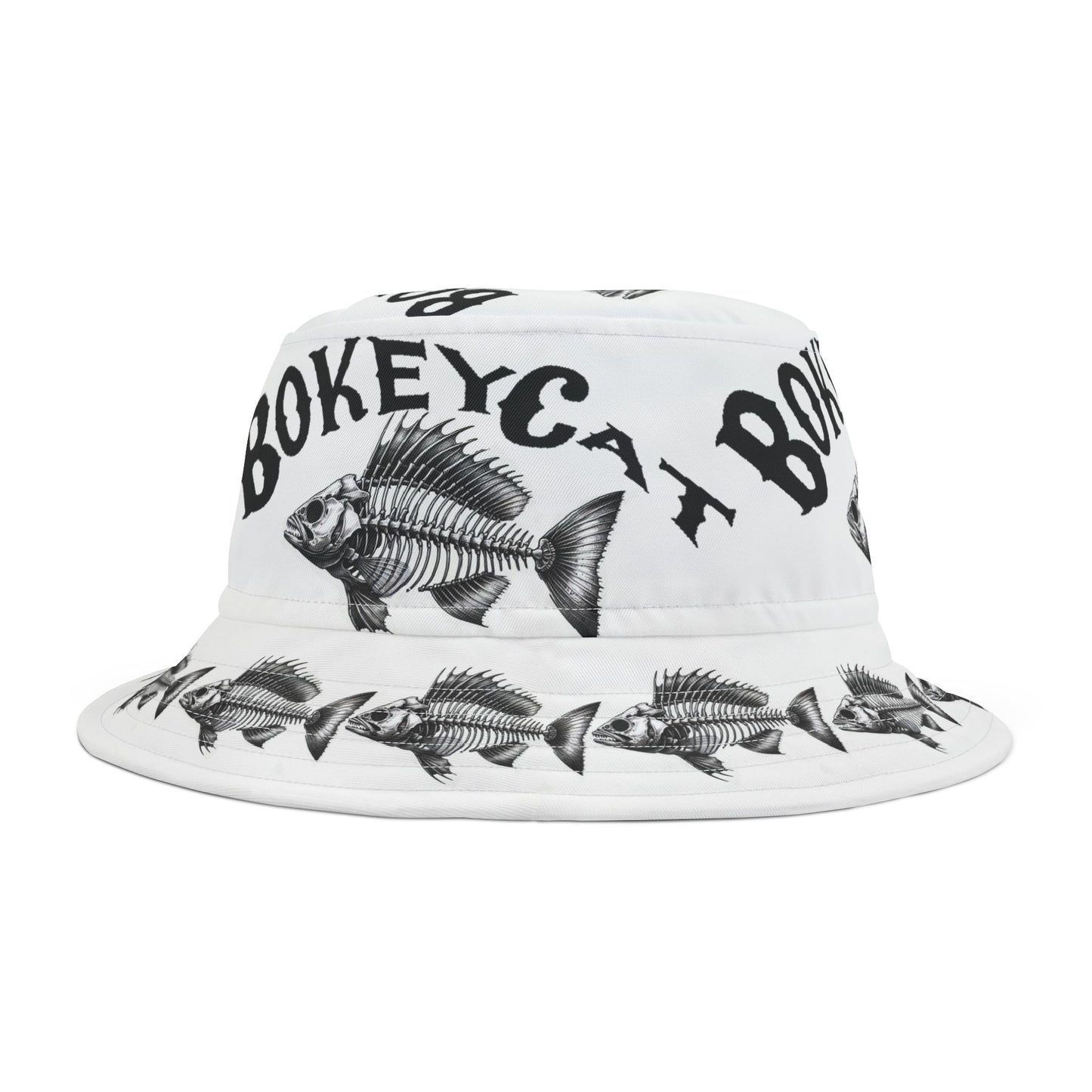 BokeyCat Bones Bucket Hat. Price reduced to offset shipping cost.