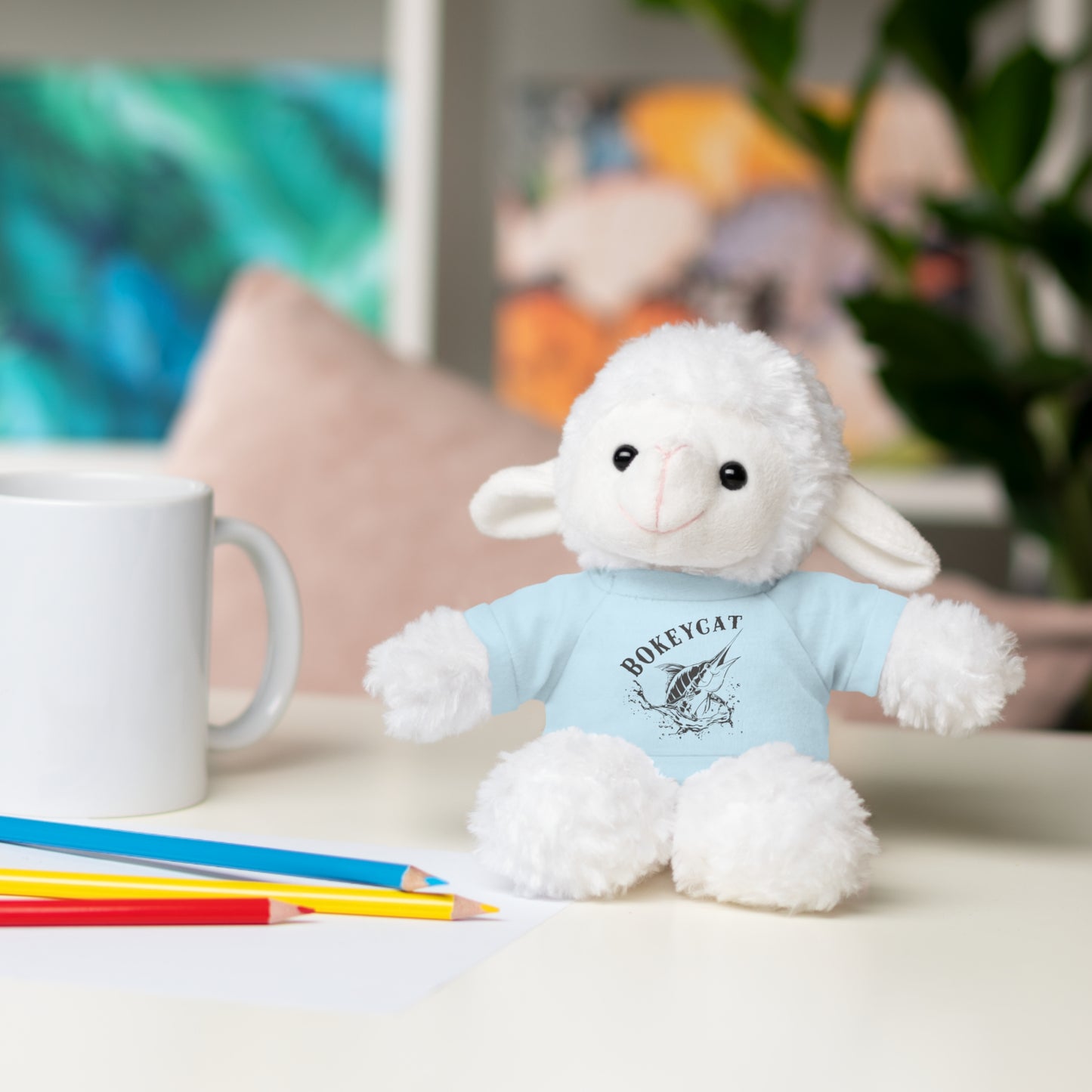 BokeyCat Stuffed Animals w Tee Shirt