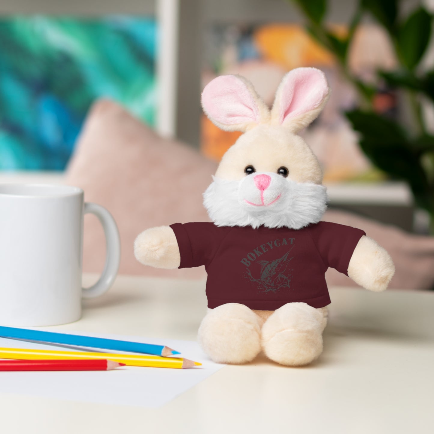 BokeyCat Stuffed Animals w Tee Shirt