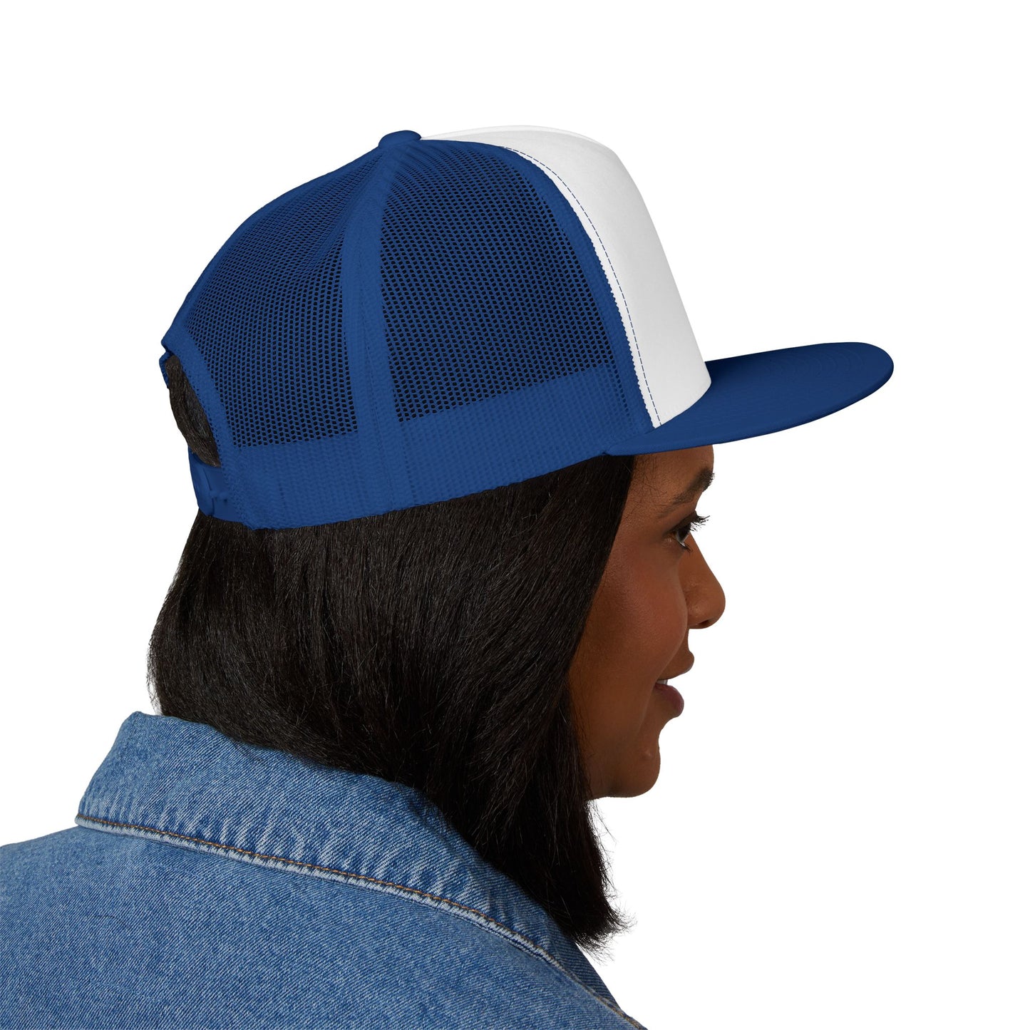 BokeyCat 5 Panel Trucker Cap  Embroidery Logo