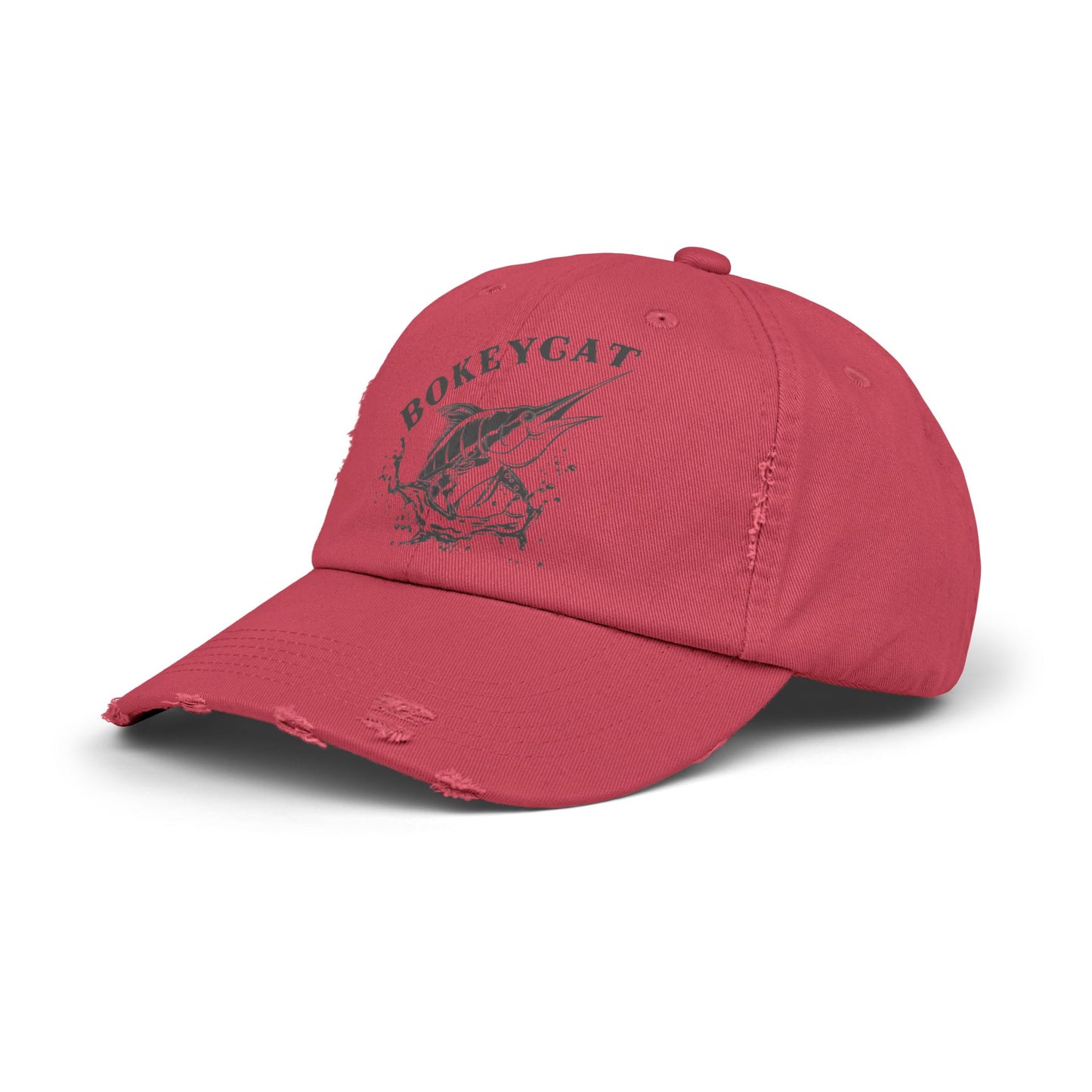 BokeyCat Unisex Distressed Cap