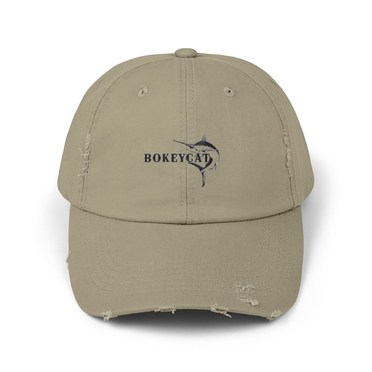 BokeyCat Unisex Distressed Cap