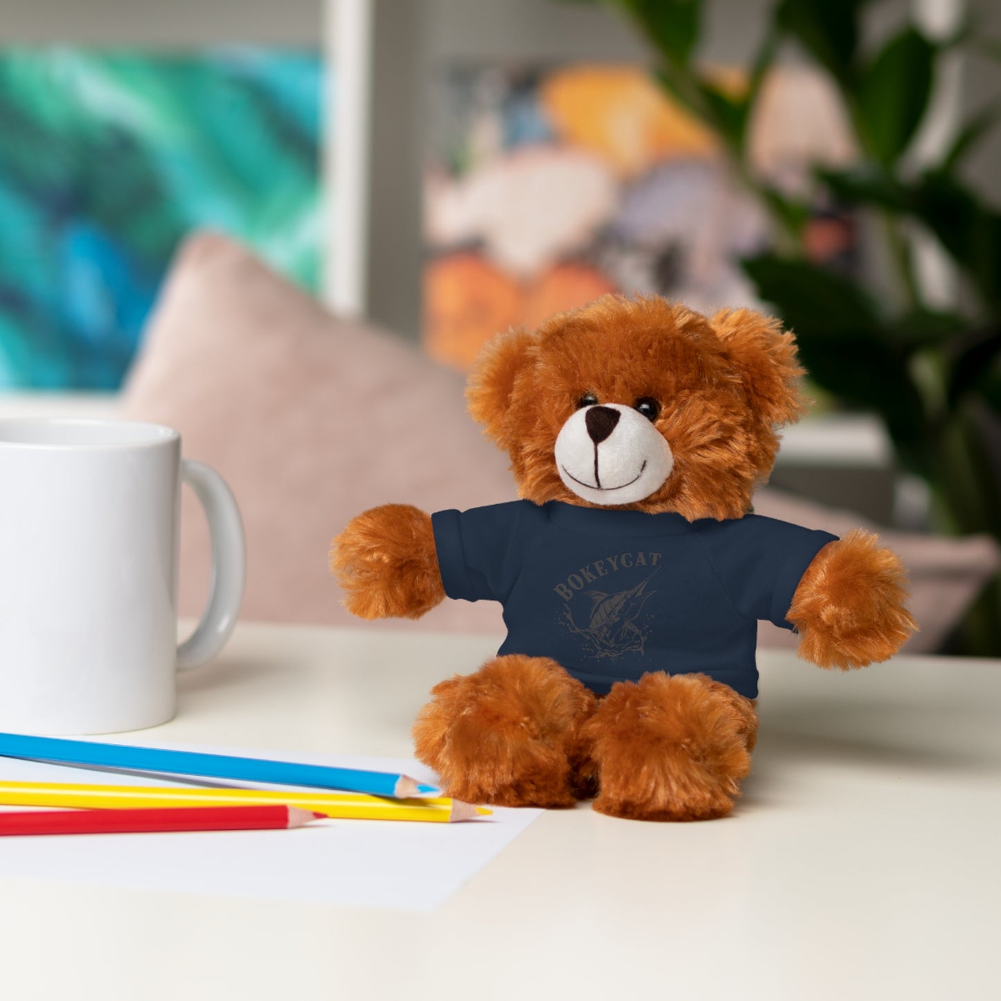 BokeyCat Stuffed Animals w Tee Shirt