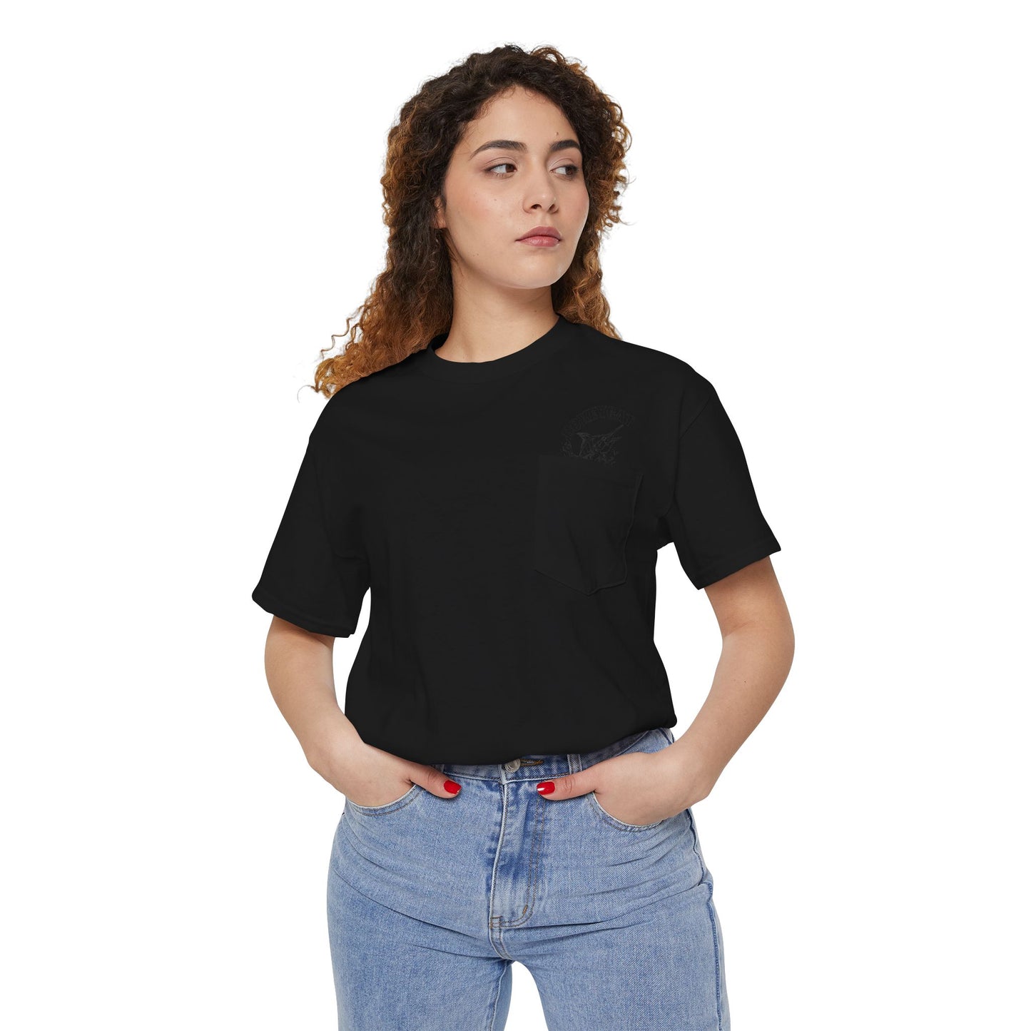 BokeyCat Unisex Heavy Cotton Pocket Tee
