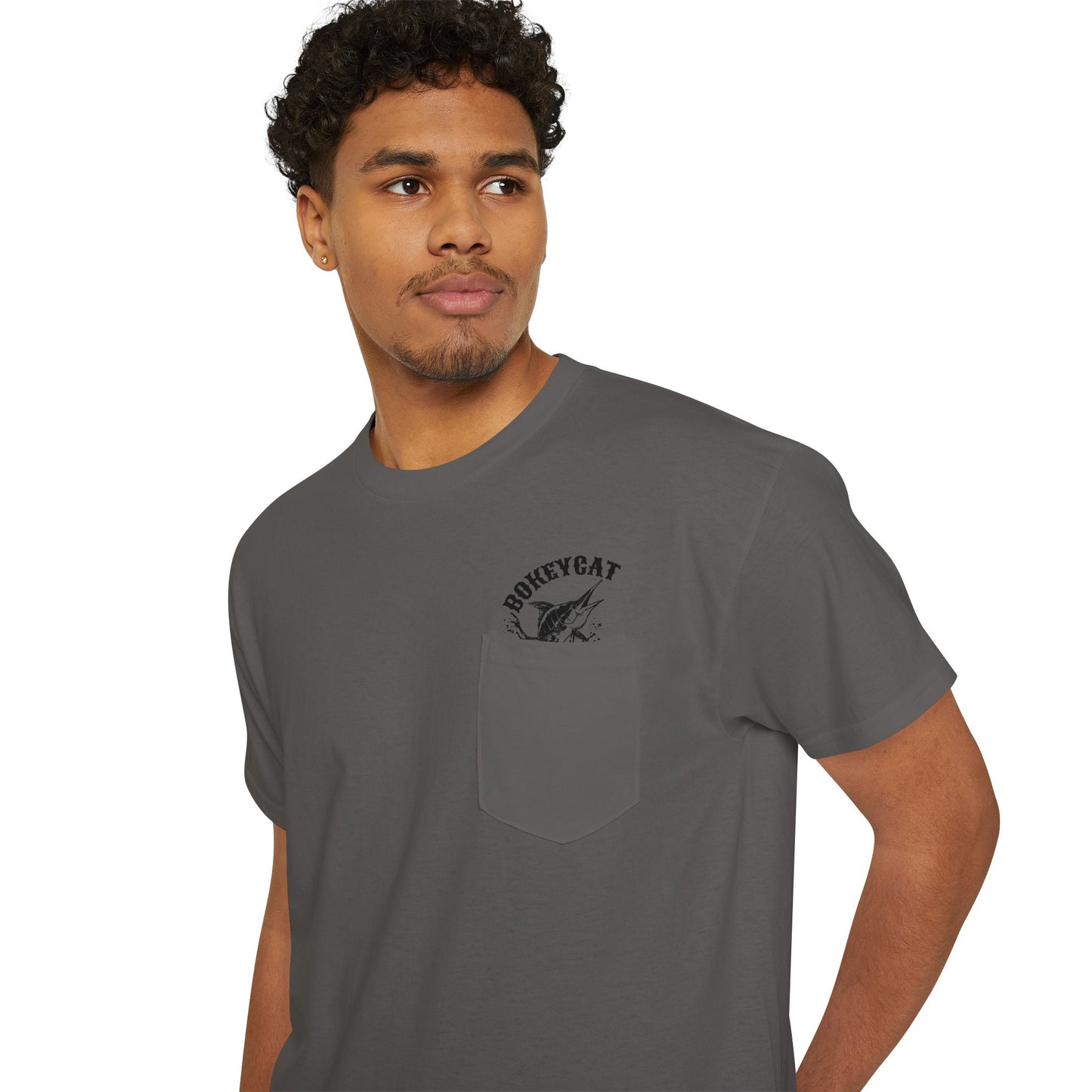 BokeyCat Unisex Heavy Cotton Pocket Tee