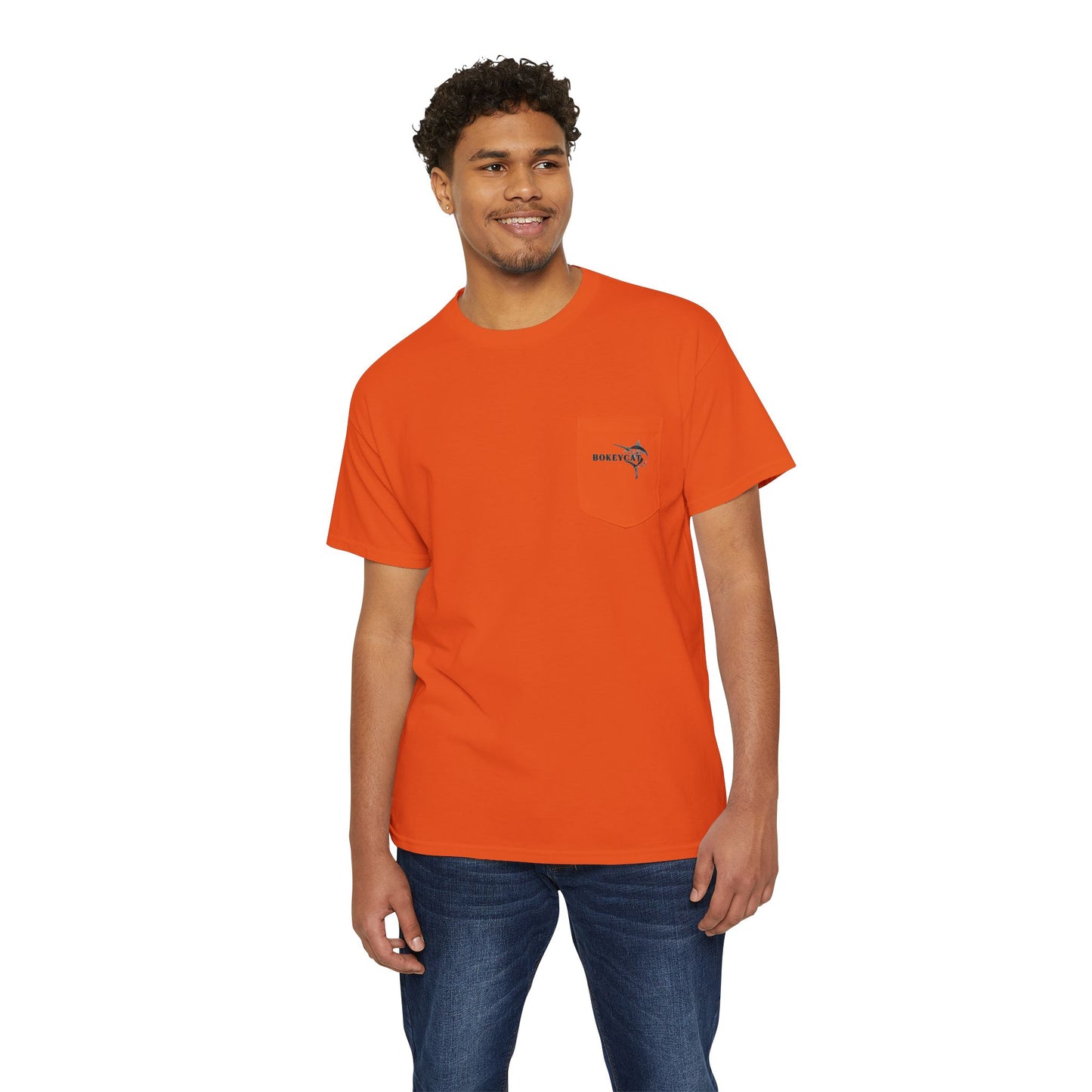 BokeyCat Unisex Heavy Cotton Pocket Tee