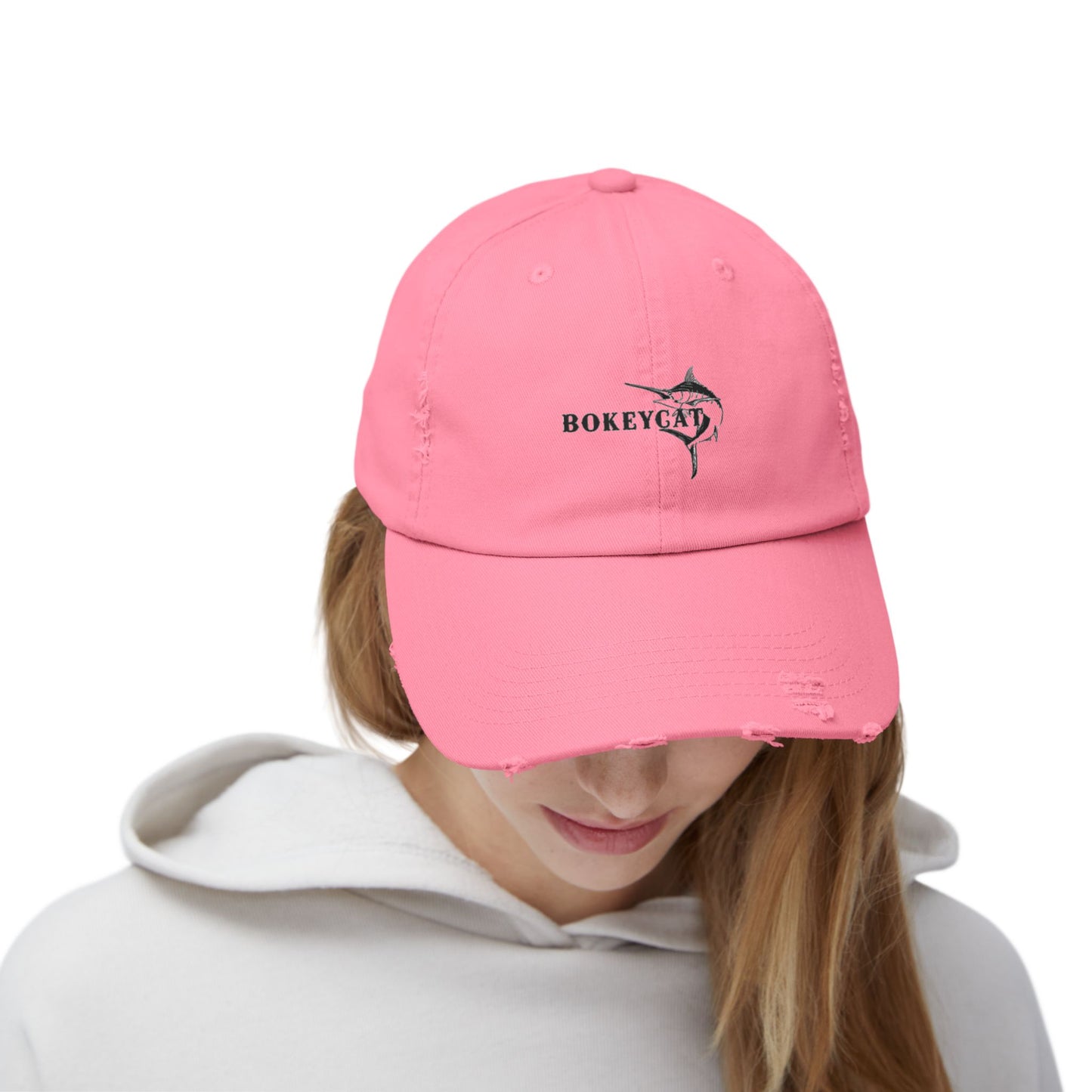 BokeyCat Unisex Distressed Cap