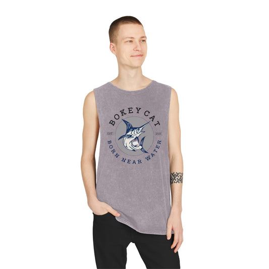 BokeyCat Unisex Stonewash Tank Top