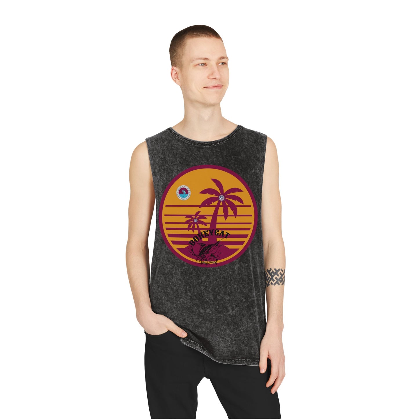 BokeyCat Unisex Stonewash Tank Top