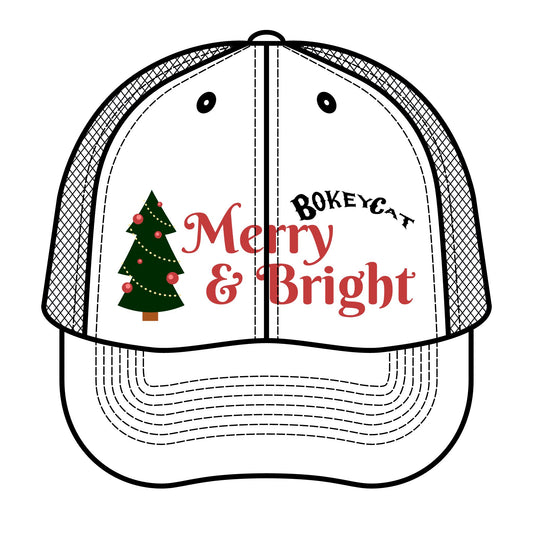 BokeyCat Merry & Bright Christmas Hat